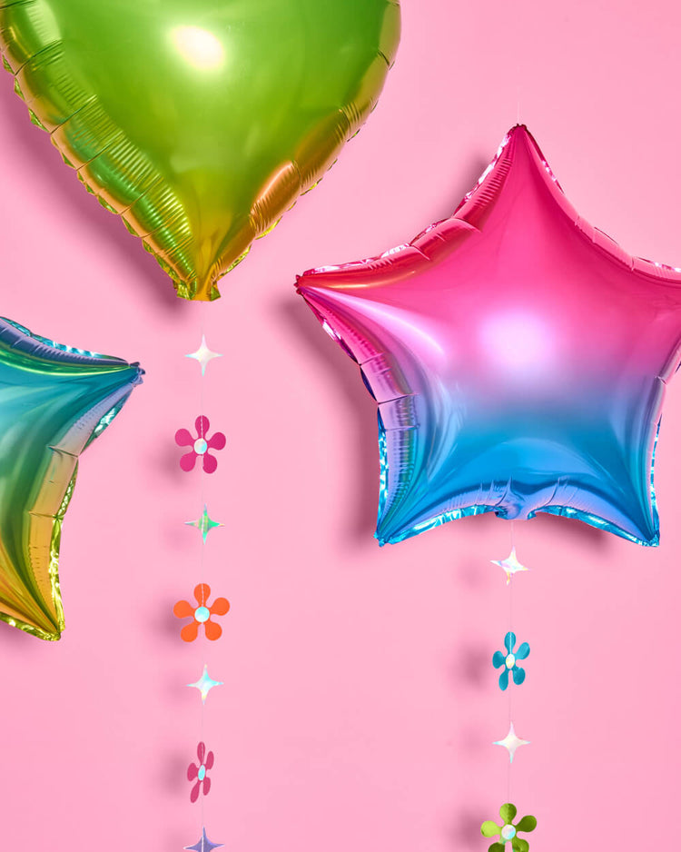 Rainbow Daydreamz Balloon Pack - 4 foil balloons