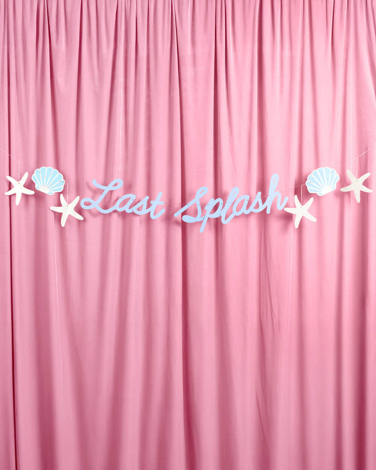 Last Splash Banner - matte blue banner