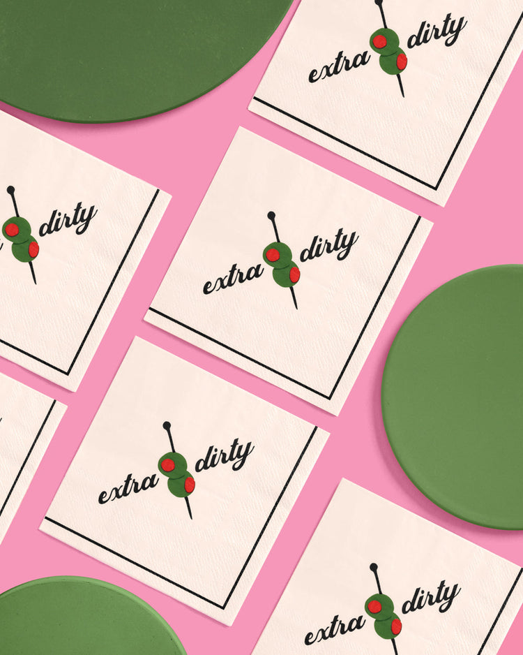 Extra Dirty Napkins - 25 paper napkins