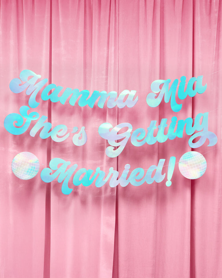 Mamma Mia Banner - three piece banner