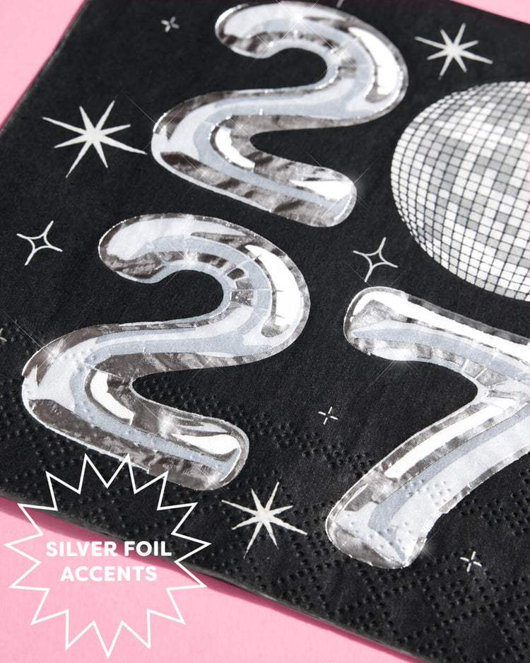 NYE Disco Napkins - 2027 Paper Napkins