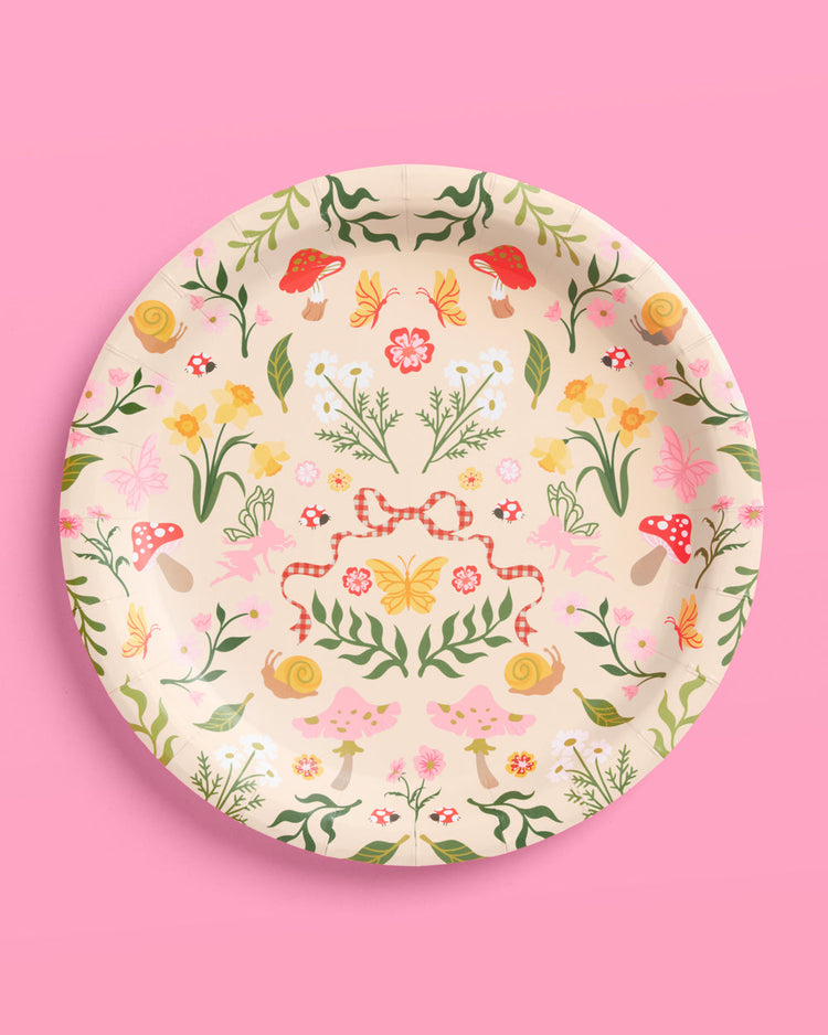 Garden Fairy Plates - 24 paper plates