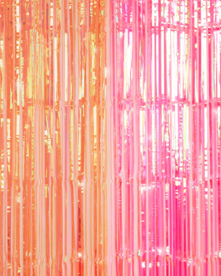 Sunset Curtain Pack - pink + orange foil curtains