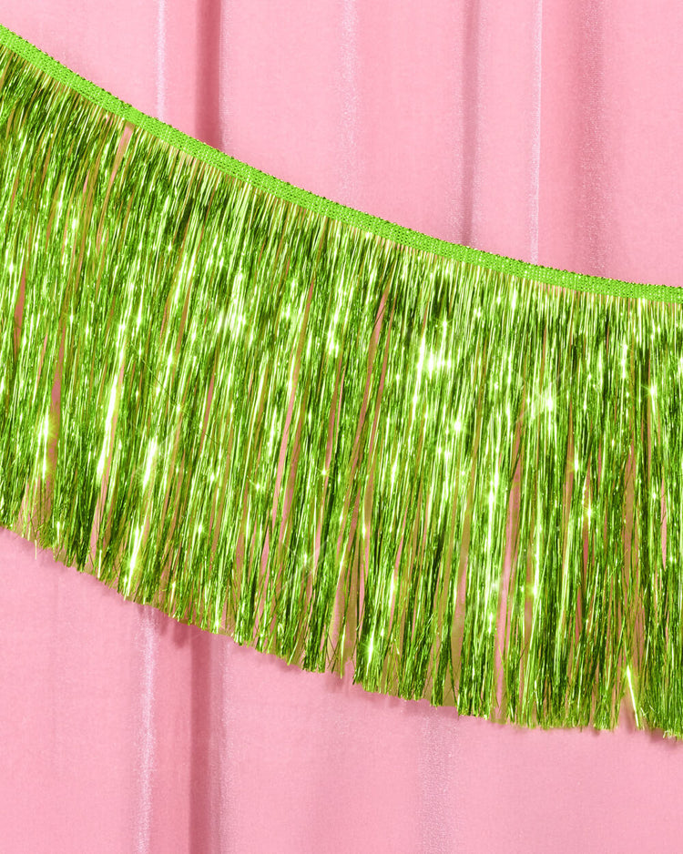 Emerald City Pack - pink + green fringe banners
