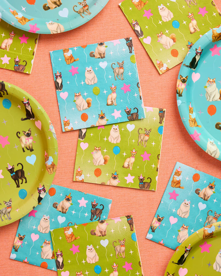 Cat Napkins - 24 paper napkins