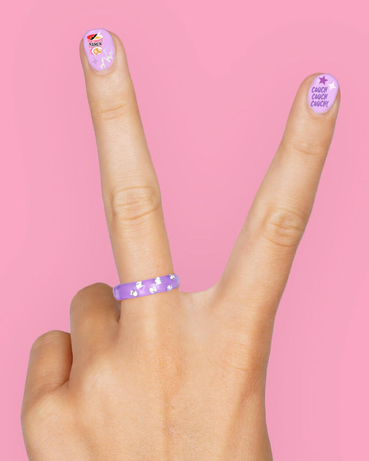 Kpop Nail Stickers - 4 sheet set