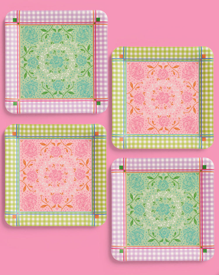 Mahjong Party Plates - 24 paper plates