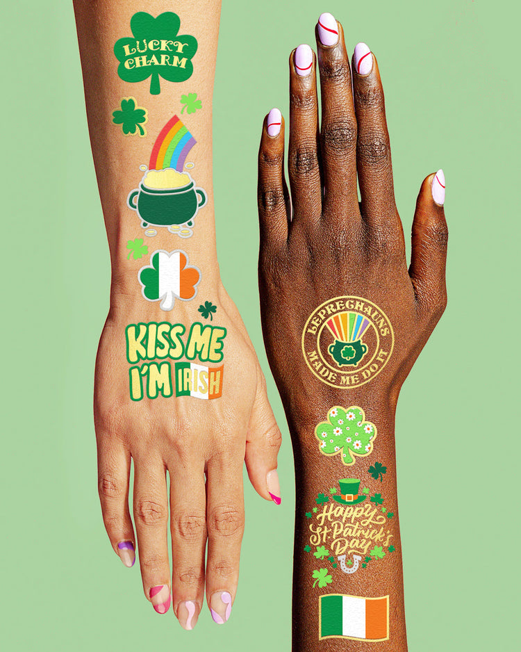 Kiss Me Tats - 50 foil temporary tattoos