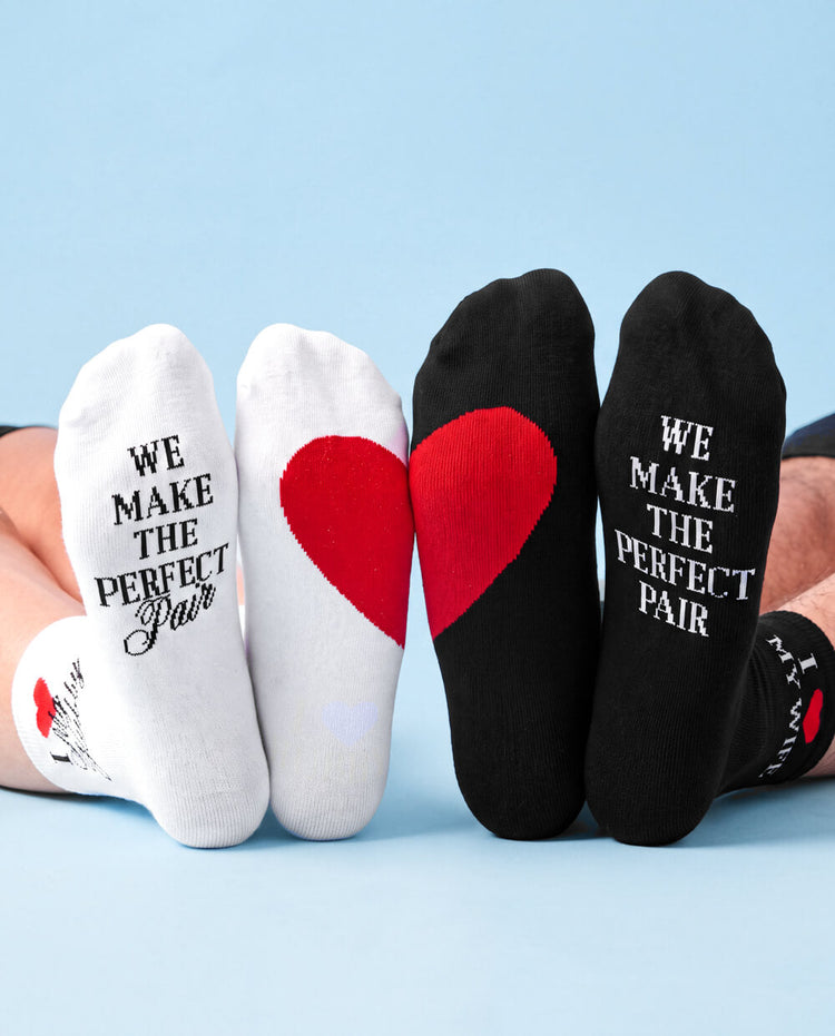 Perfect Pair Couples Socks - 2 newlywed socks
