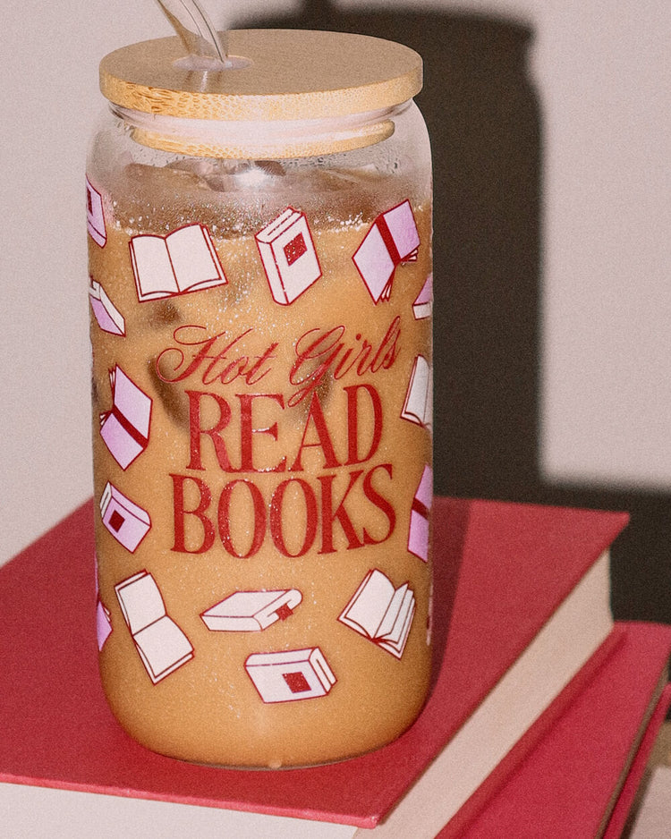 Hot Girls Read Books Tumbler - tumbler glass cup