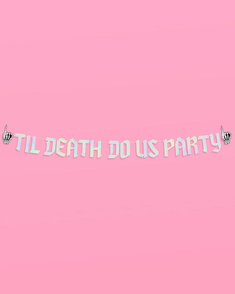 Till Death Banner - two piece banner