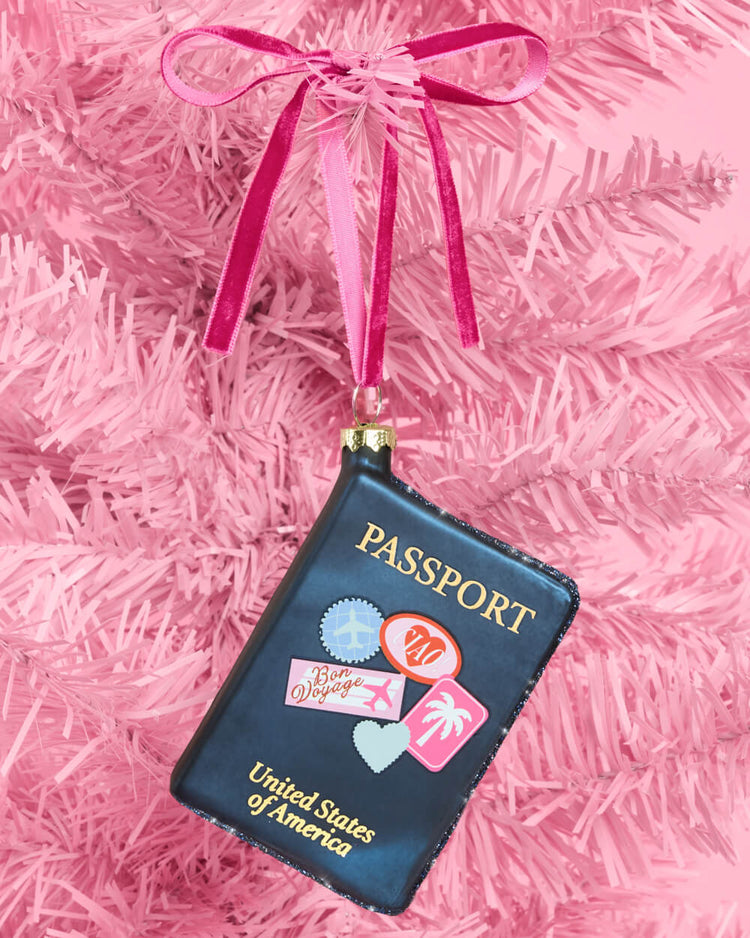 Bon Voyage Ornament - Printed Holiday Ornament