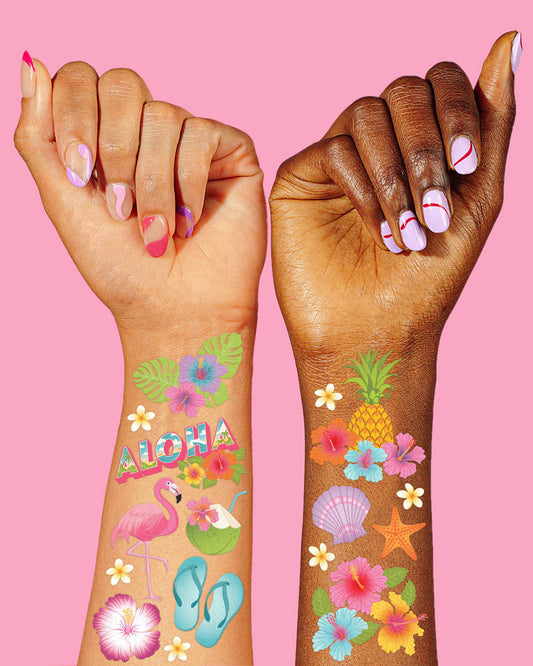 Tropical Tattoos - 74 temporary tattoos