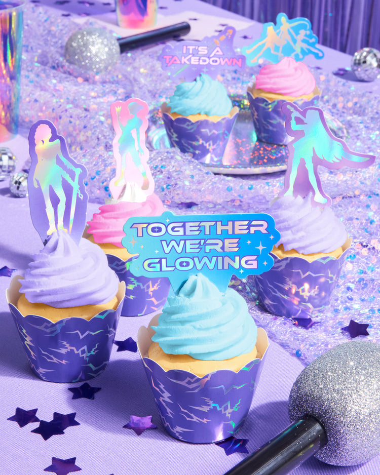 Takedown Cupcake Toppers - 24 pc set