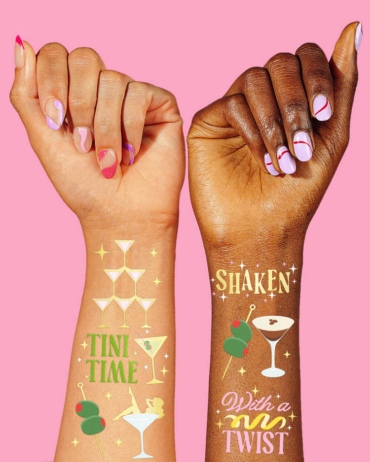 Martini Tats - 50 temporary tattoos