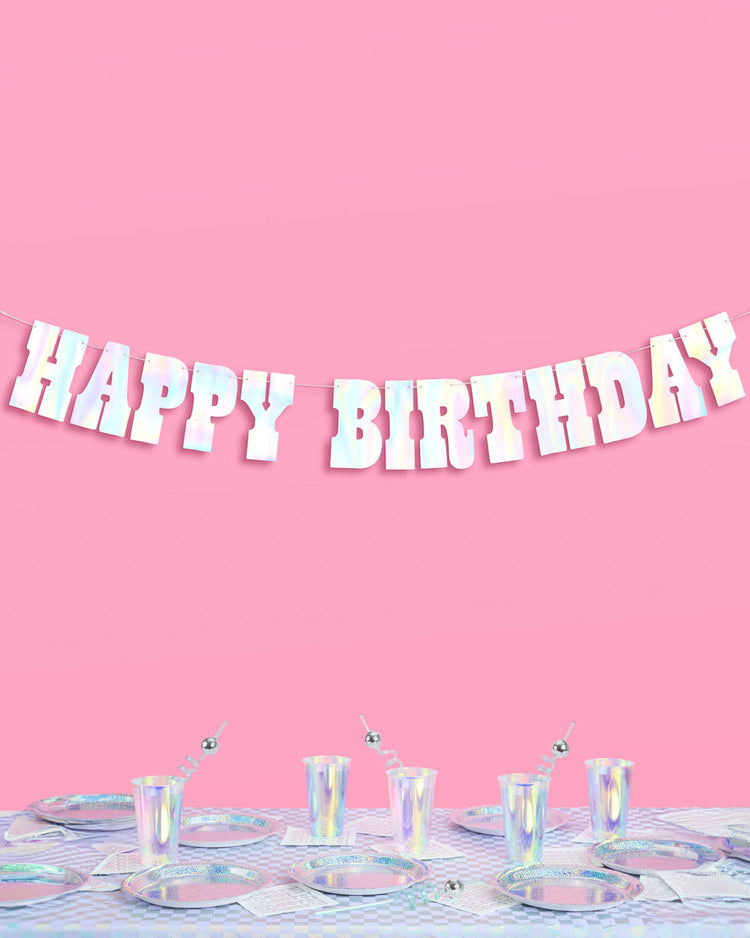 Western HBD Banner - 5 foot banner