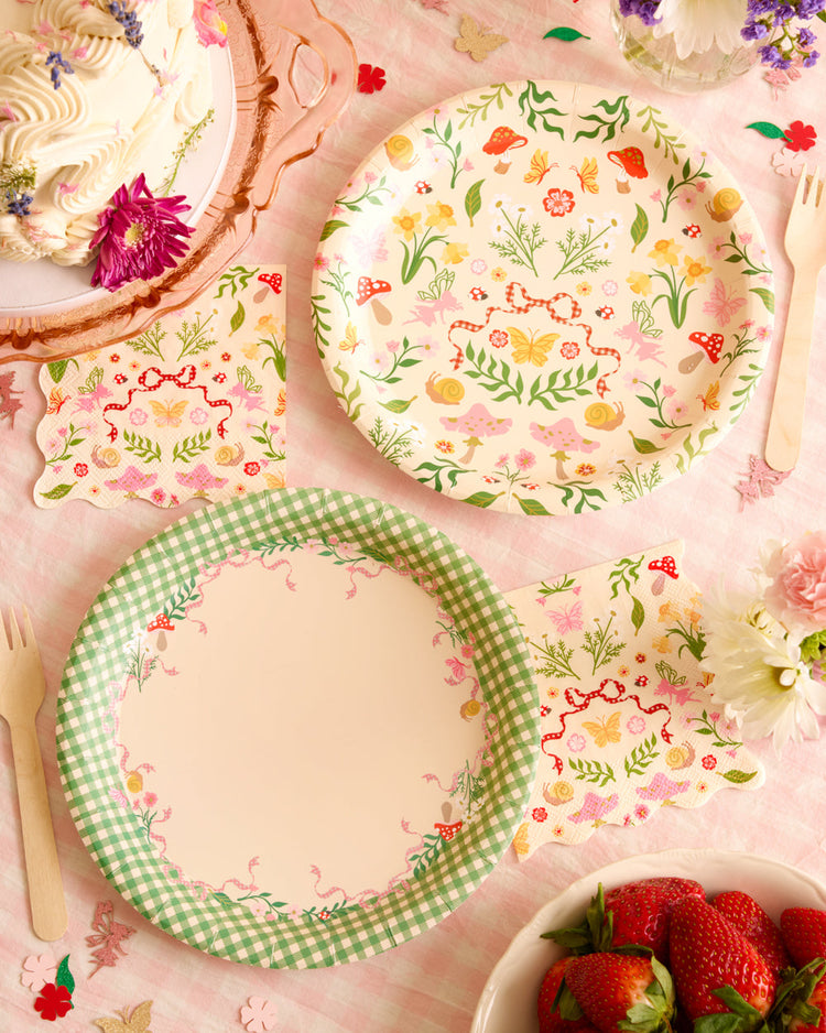 Garden Fairy Plates - 24 paper plates