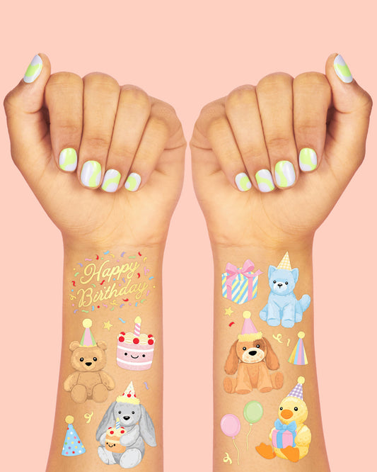 Birthday Stuffies Tattoos - 58 temporary tattoos