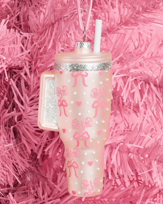 Girly Tumbler Ornament - glass ornament