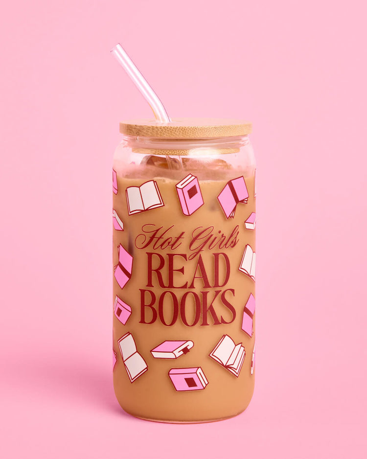 Hot Girls Read Books Tumbler - tumbler glass cup