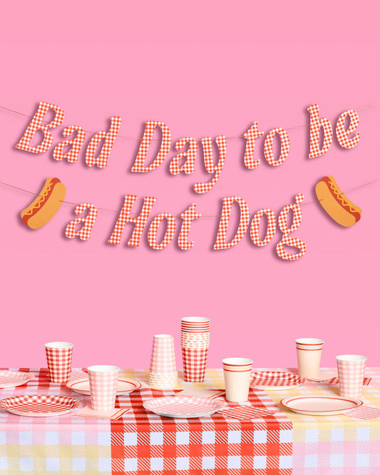 Hot Dog Banner - printed paper banner