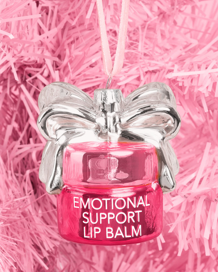Emotional Support Lip Balm - glass ornament