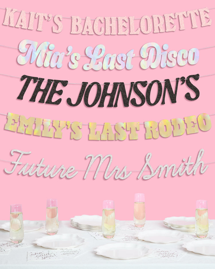 Custom Bachelorette Banner - customizable banner