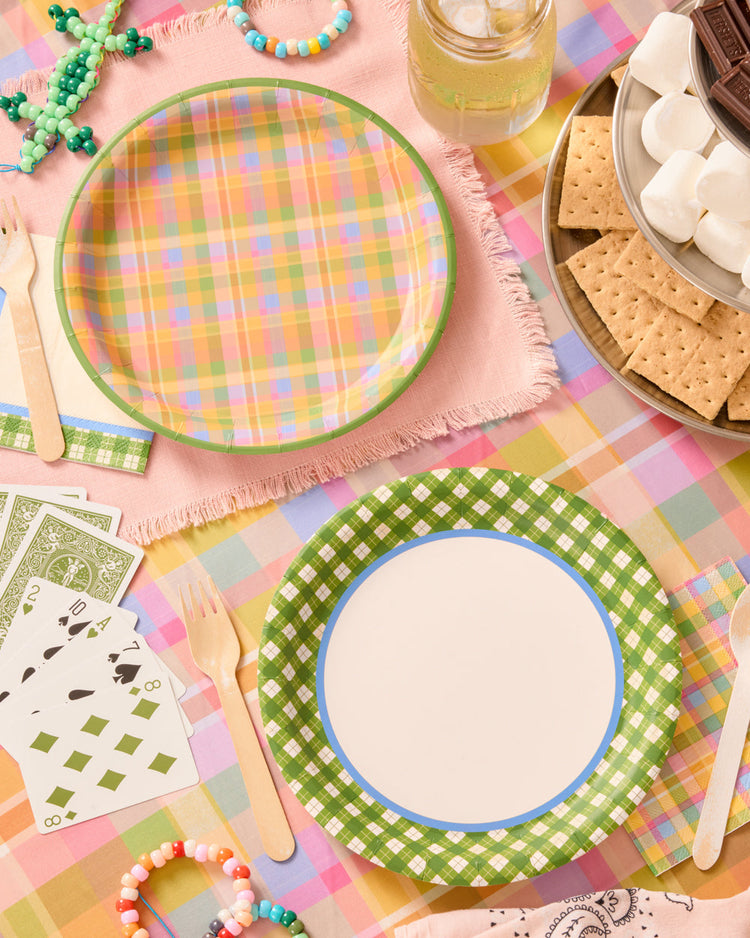 Summer Camp Plates - 24 paper plates