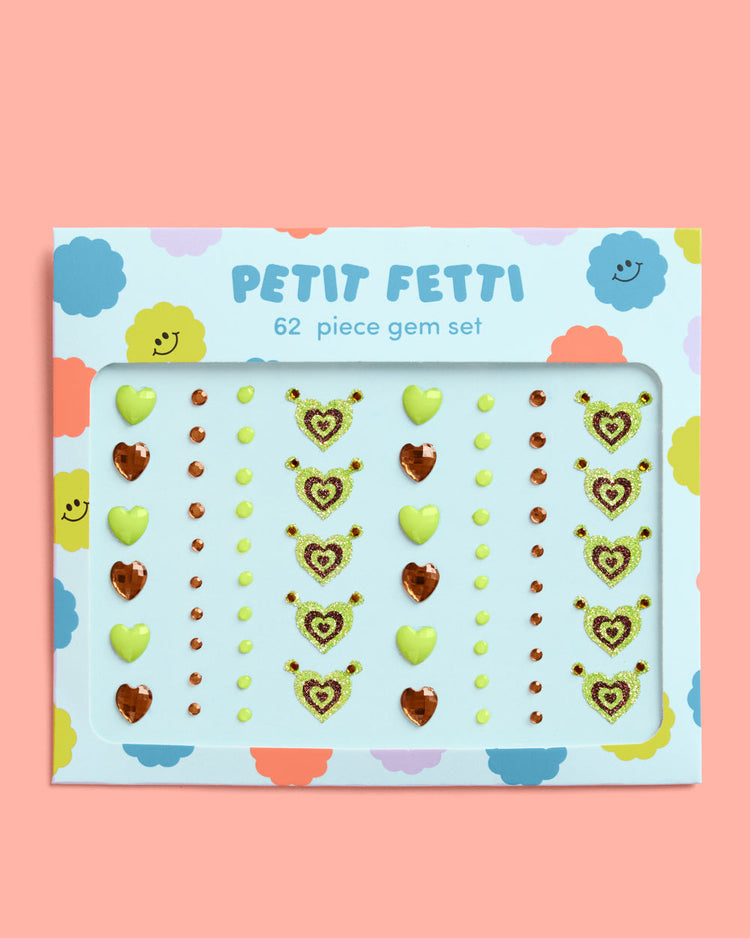 Swamp Girl Gem Set - 62 adhesive face gems