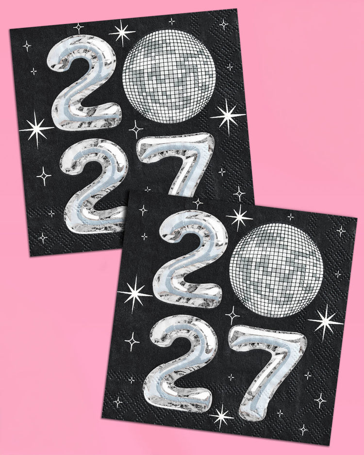NYE Disco Napkins - 2027 Paper Napkins