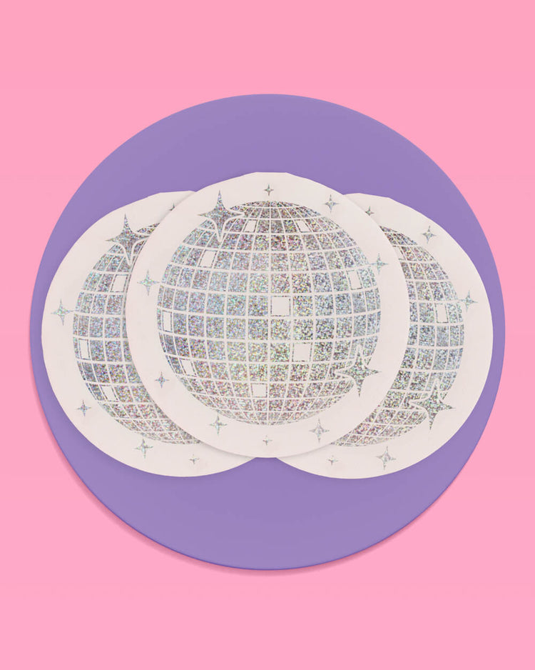 Shimmer Disco Pack - tablecloth, plates + napkins