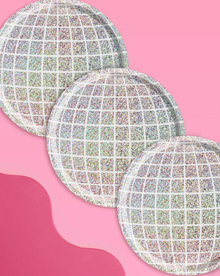 Shimmer Disco Pack - tablecloth, plates + napkins