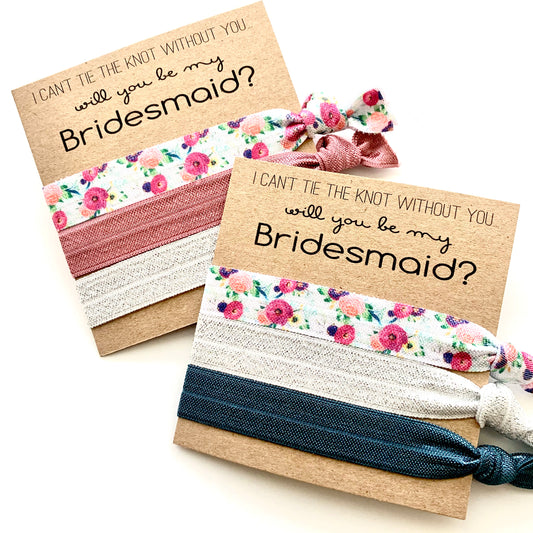 Bridesmaid Proposal Gift | I can't tie the knot without you! | Will you be my Bridesmaid?