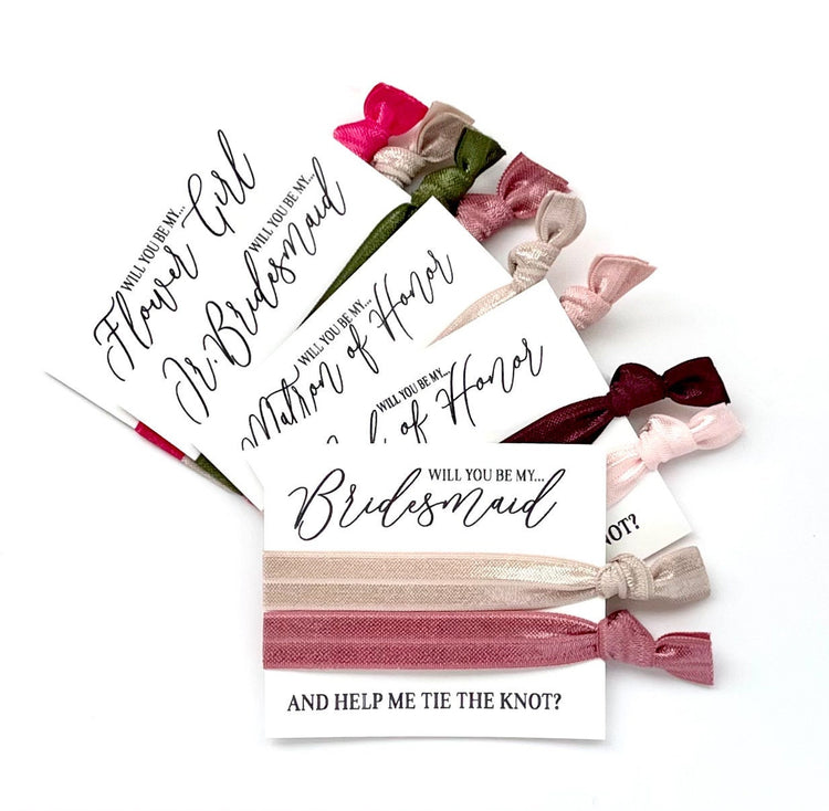 Bridesmaid Proposal Hair Tie favors | Will you be my...Bridesmaid gift, Maid of Honor gift